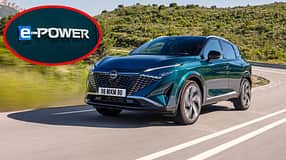 Nissan Qashqai Facelift eingeklinkt E-Power-Schriftzug Badge Logo