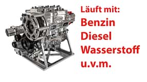 Alpha-Otto Zweitakt Kompressor Verbrennungsmotor Prototyp