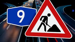 Autobahn A9 Baustelle