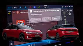 VW ID.7 GTX und Navi-Werbung