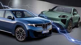 BMW iX3 Porsche Cayenne Elektro Vergleich Collage