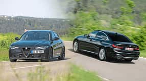 Alfa Romeo Giulia und BMW 330i als Gebrauchtwagen