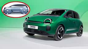 Renault Twingo E-Tech Electric eingeklingt Dacia Elektroauto Skizze