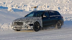 Erlkönig Mercedes C-Klasse Facelift AMG C53 T-Modell