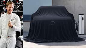 Collage - Sebastian Vettel & Volvo