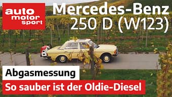 Der Mercedes-Benz 250 D (W123) im Abgastest