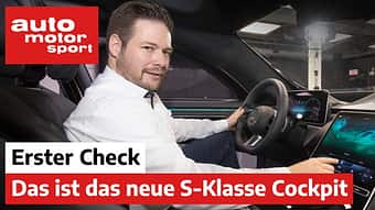 Das Cockpit der zukünftigen S-Klasse (W223) im Video