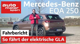 Der Fahrbericht zum elektrischen Mercedes-Benz EQA 250 im Video