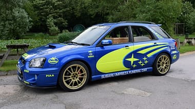 Subaru Impreza WRX Sportkombi Leichenwagen Umbau UK