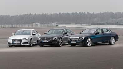 Audi A6 3.0 TDI Quattro, BMW 530d, Mercedes E 350 d