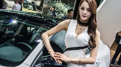 Girls auf der Shanghai Auto Show 2017