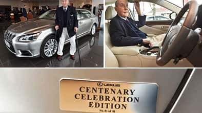 Lexus Sonderedition Unikat für 100 Jahre alten Kunden
