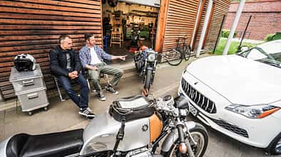 Kaffemaschine Custom Bike