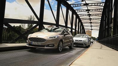 Ford Fiesta 1.0 Ecoboost Vignale, Seat Ibiza 1.0 EcoTSI Xcellence, Front