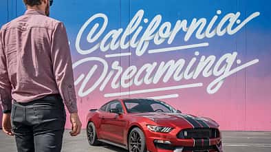 Ford Mustang Shelby GT350 auf dem Angeles Crest Highway