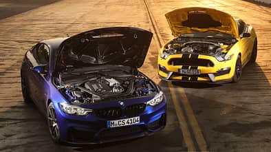 BMW M4 CS, Mustang Shelby GT350, Außenansicht