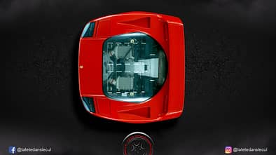 Ferrari F40 Retusche
