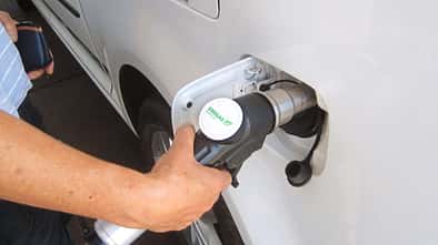 Unterwegs im Erdgas-Caddy