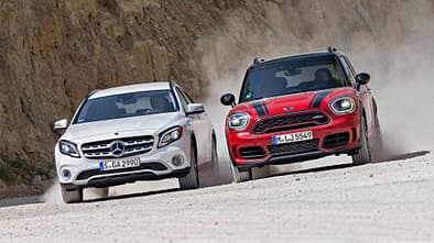 Mercedes GLA 250 4Matic Style, Mini Countryman John Cooper Works All4, Exterieur