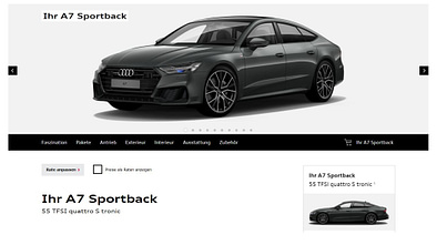 Audi A7 2018 Konfigurator Vollausstattung
