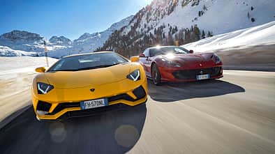 Ferrari 812 Superfast, Lamborghini Aventador S, Exterieur