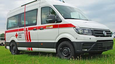 VW Crafter, T6 und Tiguan Feuerwehr / Notarzt Einsatzfahrzeuge auf der Messe Rettmobil 2018