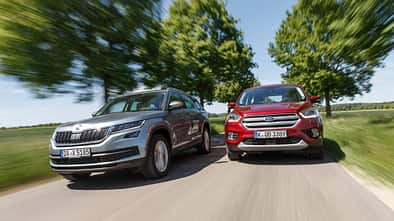 Ford Kuga 2.0 TCCi 4x4 DKG, Skoda Kodiaq 2.0 TDI 4x4 DSG, Exterieur