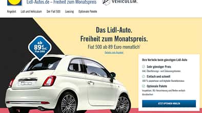 Lidl Autoleasing Fiat 500