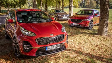 Kia Sportage, Mazda CX-5, Seat Ateca, Vergleichtest, ams052019