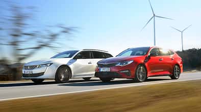 Kia Optima SW 1.6 T-GDI, Peugeot 508 SW PureTech 180, Exterieur