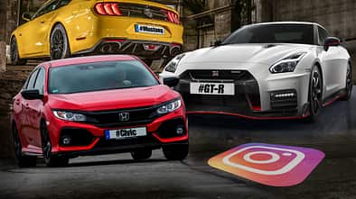 Instagram Hashtags Top 3 Mustang GT-R Civic Collage