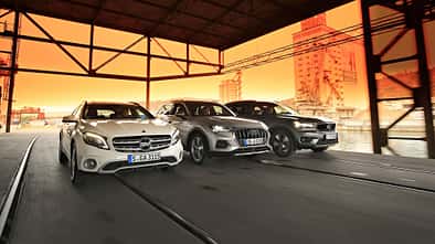 Audi Q3 35 TFSI Advanced, Mercedes GLA 200 Style, Volvo XC40 T3 Momentum, Exterieur