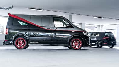 Abt VW T6 DA-Teambus und VW Golf R