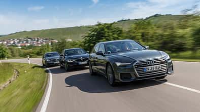 Audi A6 Avant 50 TDI, BMW 530d Touring, Mercedes E 350 d T-Modell, Exterieur