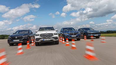 BMW X5 xDrive 40i, Mercedes GLE 450 4Matic, Porsche Cayenne, VW Touareg V6 TSI 4Motion, Exterieur