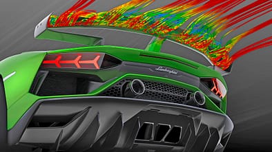 Aerodynamik bei Sportwagen, Lamborghini