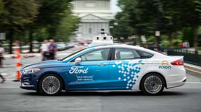 07/2019, Ford Fusion Hybrid mit Selbstfahr-Technologie von Argo AI