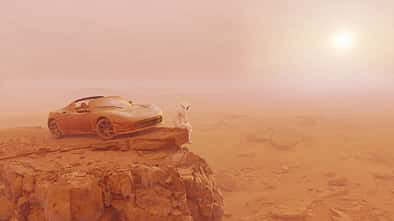Life on Mars Tesla Roadster