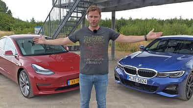 Tesla Model 3 gegen BMW 330i