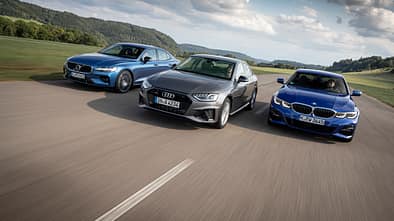 Audi A4 45 TFSI Quattro, BMW 330i, Volvo S60 T5, Exterieur
