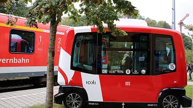 Deutsche Bahn autonomes Shuttle Ioki Bad Birmbach