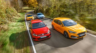 Ford Focus ST, Hyundai i30 N Performance, Renault Mégane R.S. Trophy, VW Golf GTI TCR, Exterieur