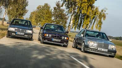 BMW M5 E34 Lancia Thema 8.32 Mercedes 500E