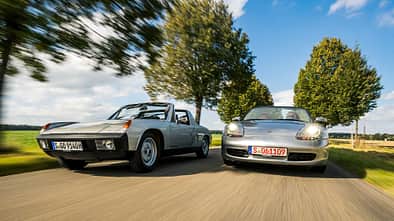 Porsche Mittelmotor-Vergleich 914 Boxster (986)