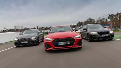Audi RS 7 Sportback, BMW M5 Competition, Mecedes AMG GT 63 4-Türer Coupe, Exterieur