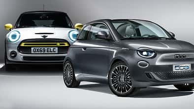 Kaltvergleich Genf 2020 Fiat 500e Mini Cooper SE