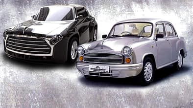 Hindustan Ambassador mit EV Concept DC2 Design