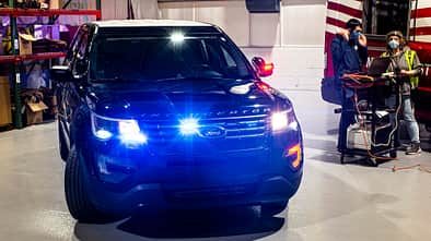 Police Interceptor Utility Vehicle with Sanitization Software