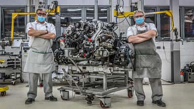 Bentley V8-Motor Bauende