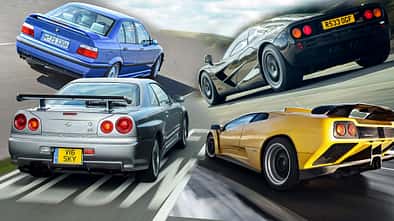 Helden der 90er Aufmacher Skyline M3 Diablo F1